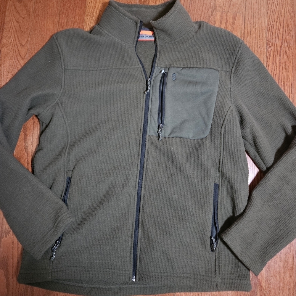 Men's Olive Green Fleece Jacket